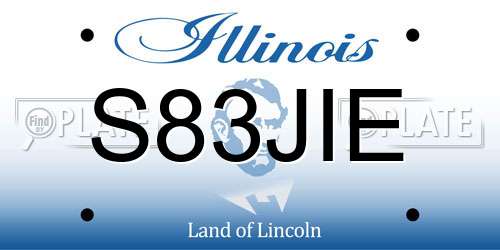 S83JIE Illinois License Plate