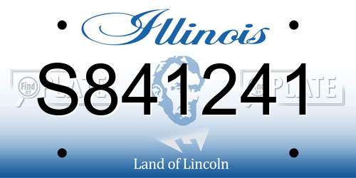 S841241 Illinois License Plate