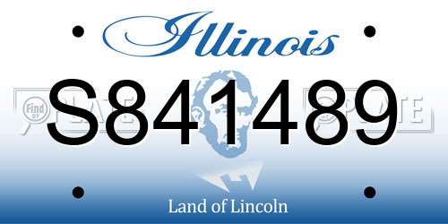 S841489 Illinois License Plate