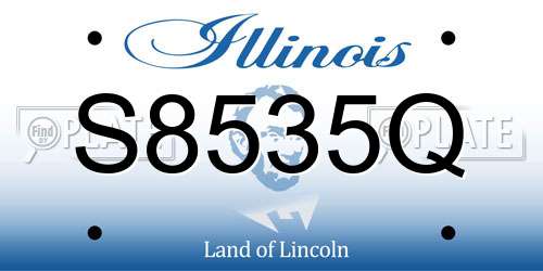 S8535Q Illinois License Plate