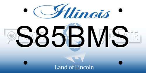 S85BMS Illinois License Plate