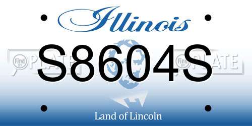 S8604S Illinois License Plate