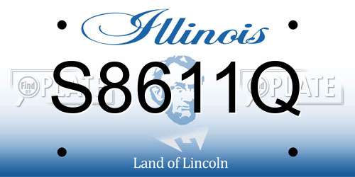 S8611Q Illinois License Plate