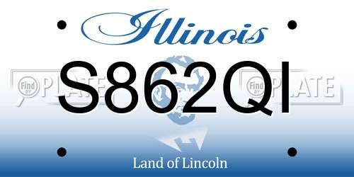 S862QI Illinois License Plate