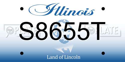 S8655T Illinois License Plate
