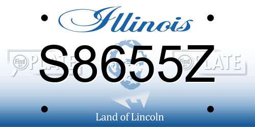 S8655Z Illinois License Plate