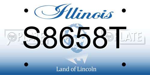 S8658T Illinois License Plate