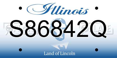 S86842Q Illinois License Plate