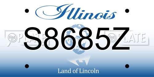 S8685Z Illinois License Plate