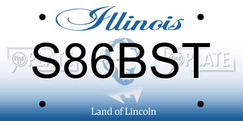 S86BST Illinois License Plate