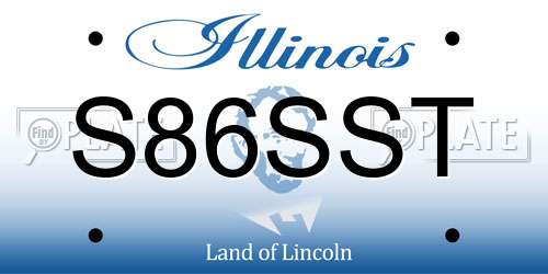 S86SST Illinois License Plate