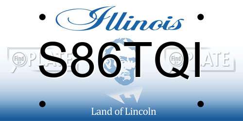 S86TQI Illinois License Plate