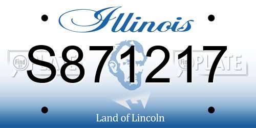 S871217 Illinois License Plate