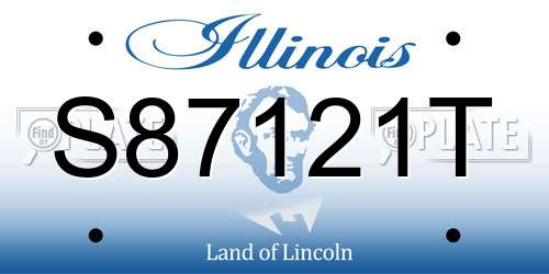 S87121T Illinois License Plate