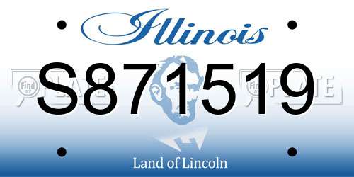 S871519 Illinois License Plate