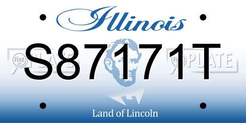 S87171T Illinois License Plate