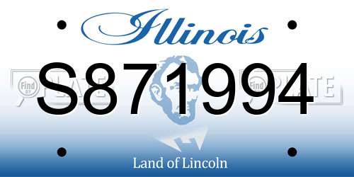 S871994 Illinois License Plate