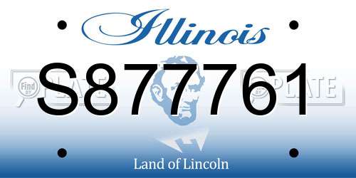 S877761 Illinois License Plate