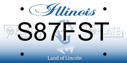 S87FST Illinois License Plate