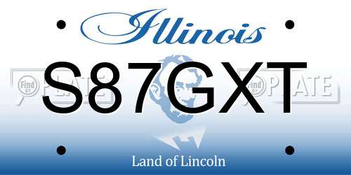 S87GXT Illinois License Plate