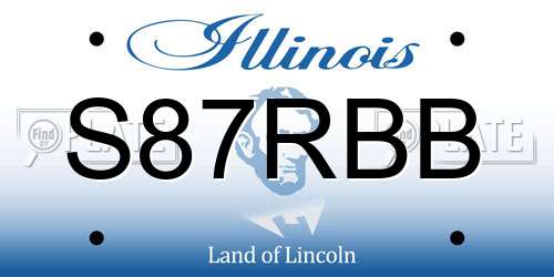 S87RBB Illinois License Plate