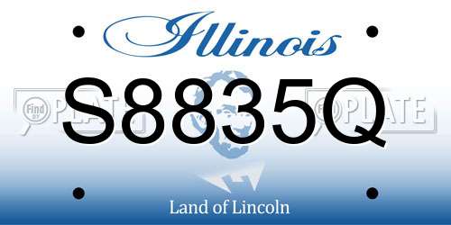 S8835Q Illinois License Plate