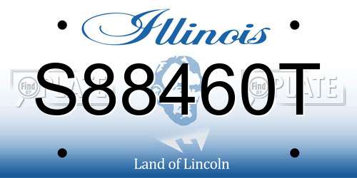 S88460T Illinois License Plate
