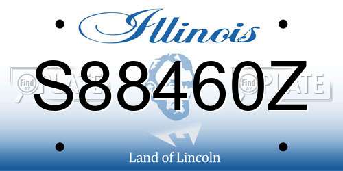 S88460Z Illinois License Plate