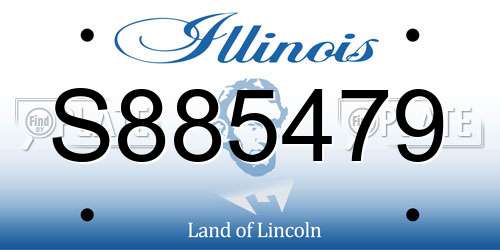 S885479 Illinois License Plate