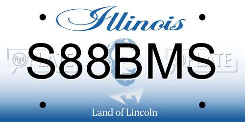 S88BMS Illinois License Plate