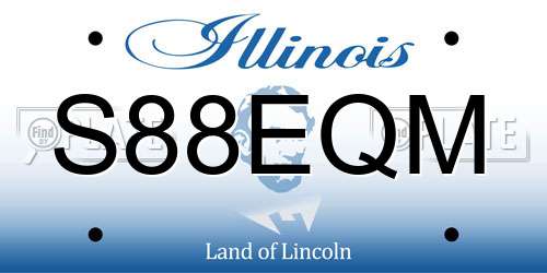 S88EQM Illinois License Plate