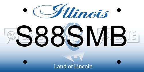 S88SMB Illinois License Plate
