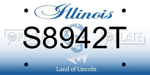 S8942T Illinois License Plate
