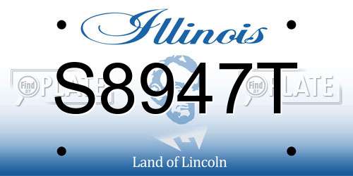 S8947T Illinois License Plate