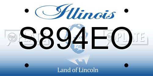 S894EO Illinois License Plate