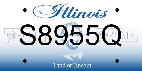 S8955Q Illinois License Plate