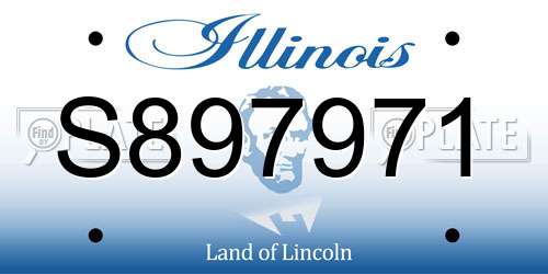 S897971 Illinois License Plate