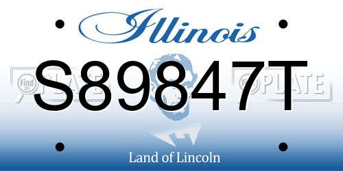 S89847T Illinois License Plate