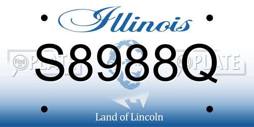 S8988Q Illinois License Plate