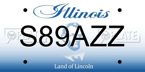 S89AZZ Illinois License Plate