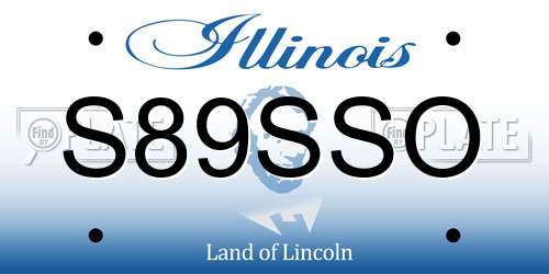 S89SSO Illinois License Plate
