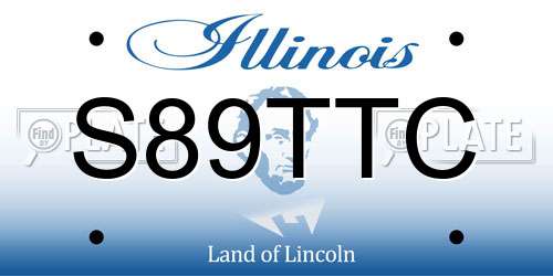 S89TTC Illinois License Plate