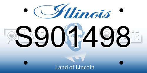 S901498 Illinois License Plate