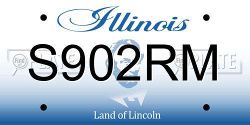 S902RM Illinois License Plate
