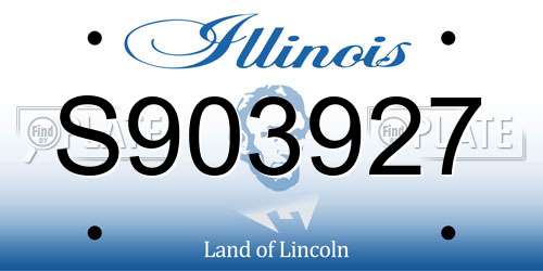 S903927 Illinois License Plate