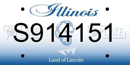 S914151 Illinois License Plate