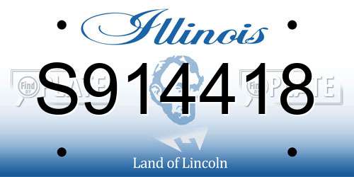 S914418 Illinois License Plate