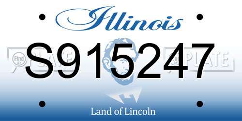 S915247 Illinois License Plate