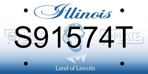 S91574T Illinois License Plate
