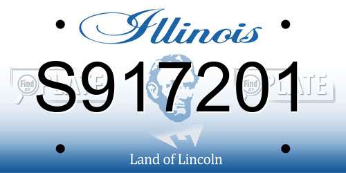 S917201 Illinois License Plate